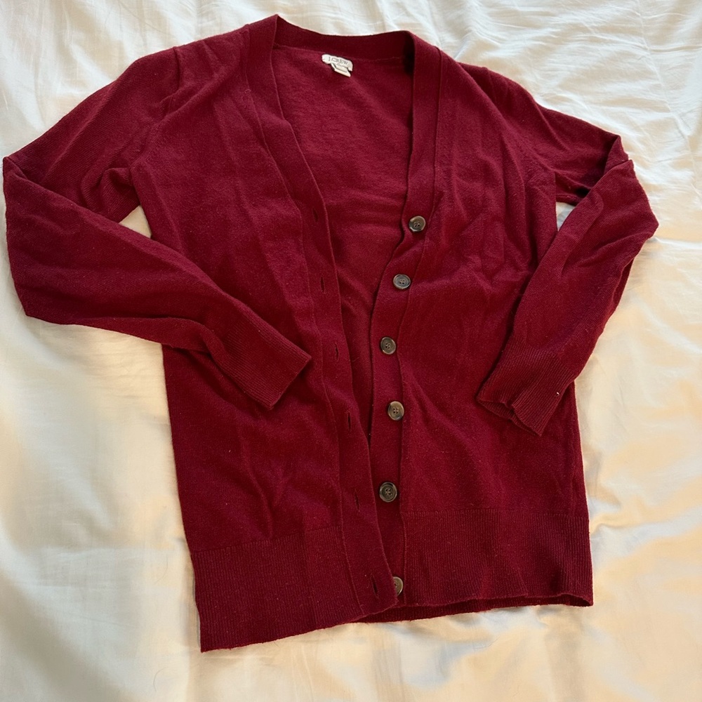 J.Crew Factory like new cardigan in Maroon